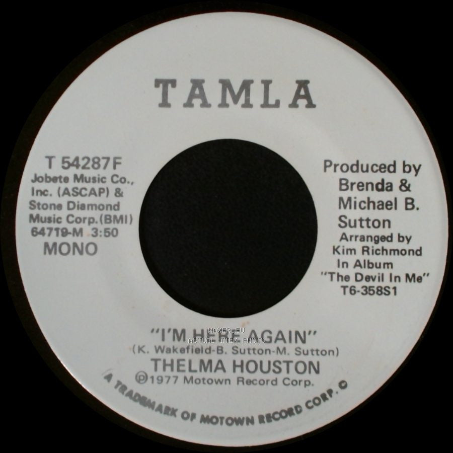Thelma Houston - I'm Here Again / I'm Here Again side A
