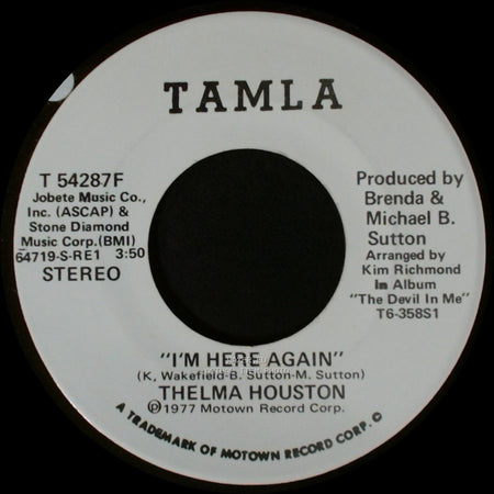Thelma Houston - I'm Here Again / I'm Here Again side B