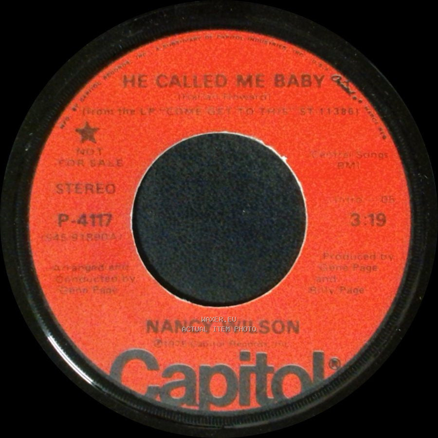 Nancy Wilson - He Called Me Baby / He Called Me Baby side A