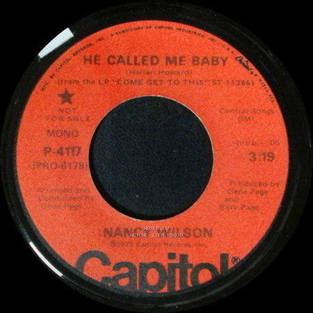 Nancy Wilson - He Called Me Baby / He Called Me Baby side B