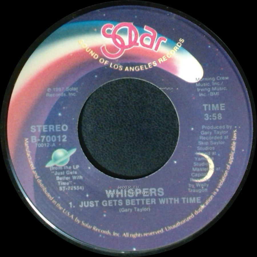 Whispers - Say Yes / Just Gets Better With Time side B
