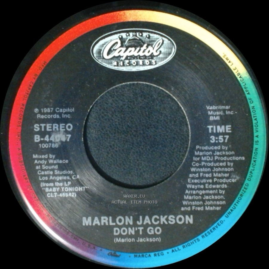 Marlon Jackson - Don't Go / Don't Go (Instrumental) side A