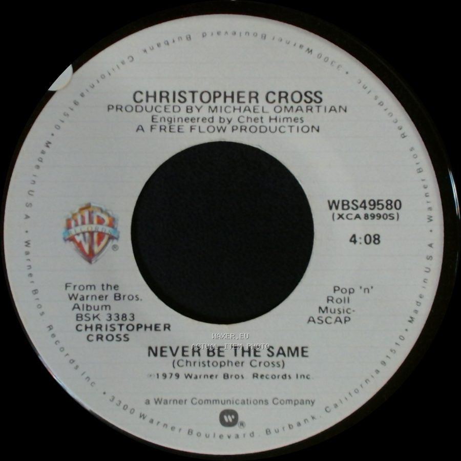 Christopher Cross - Never Be The Same / The Light Is On side A