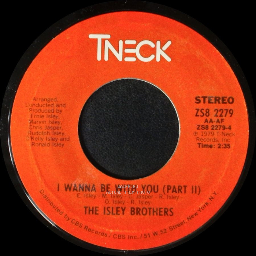 The Isley Brothers - I Wanna Be With You (Part I) / I Wanna Be With You (Part Ii) side B