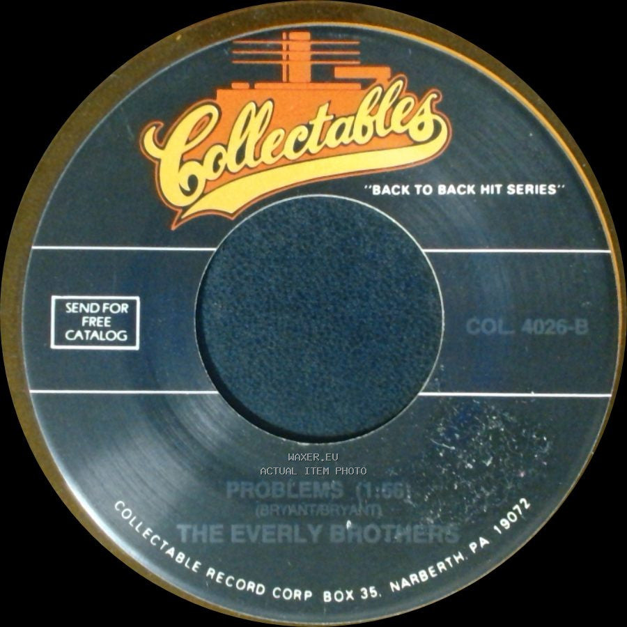 The Everly Brothers - (Til) I Kissed You / Problems (1:56) side B