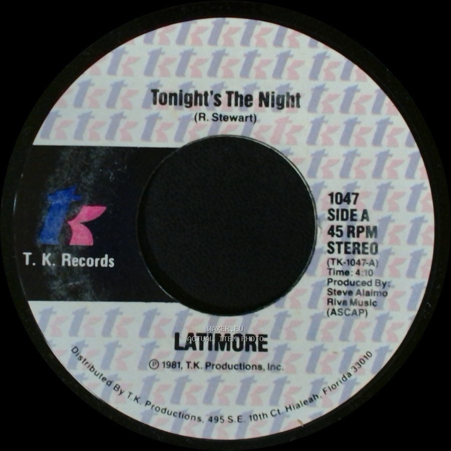 Latimore - Tonight's The Night / Out To Get'cha side A