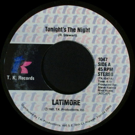 Latimore - Tonight's The Night / Out To Get'cha side A