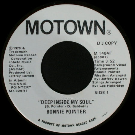 Bonnie Pointer - Deep Inside My Soul / Deep Inside My Soul side A