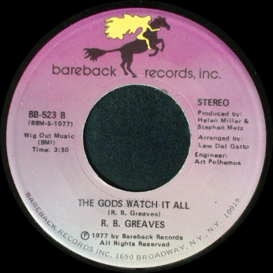 R. B. Greaves - Who's Watching The Baby (Margie) / The Gods Watch It All side A