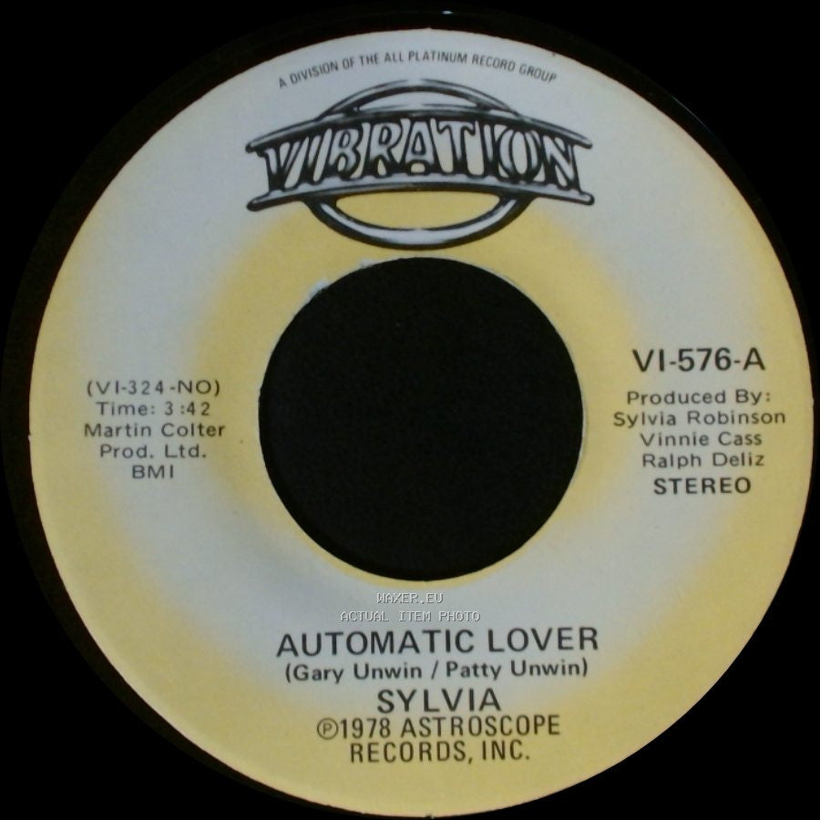 Sylvia - Stop Boy / Automatic Lover side B