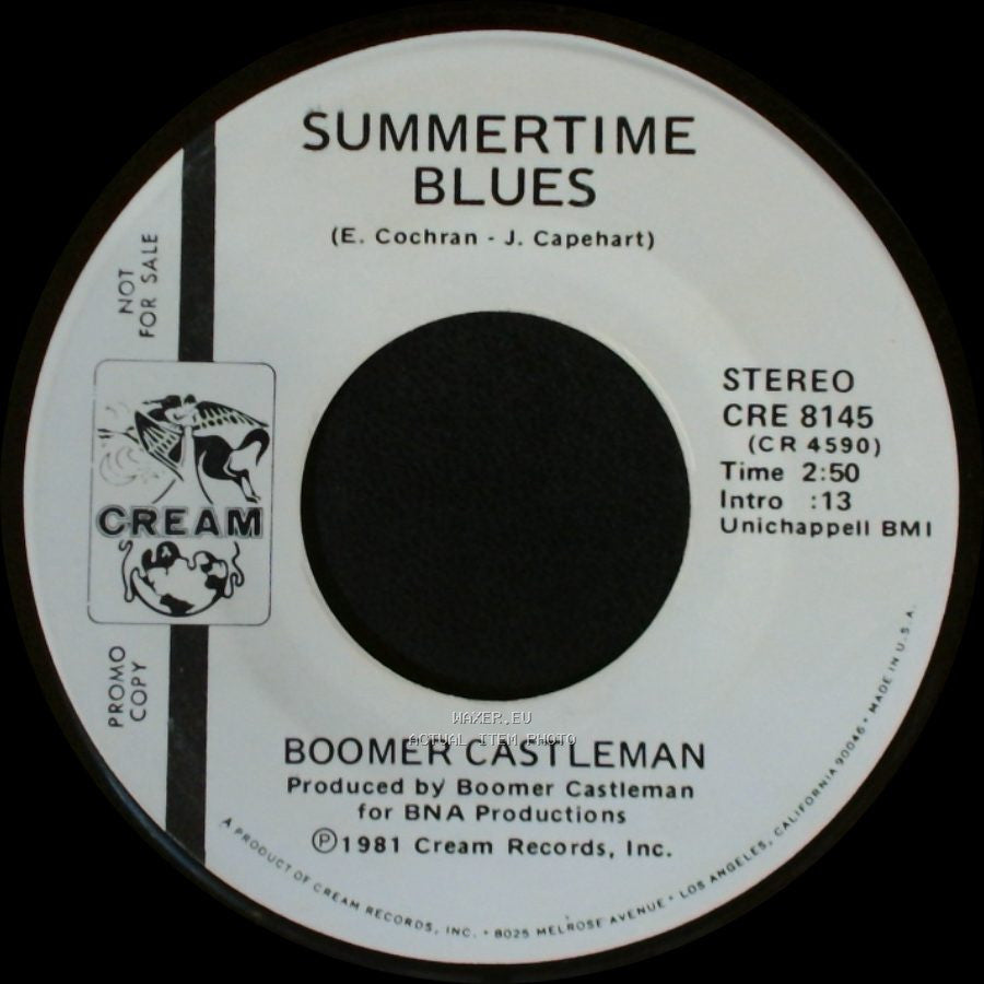 Boomer Castleman - Summertime Blues / Summertime Blues side B