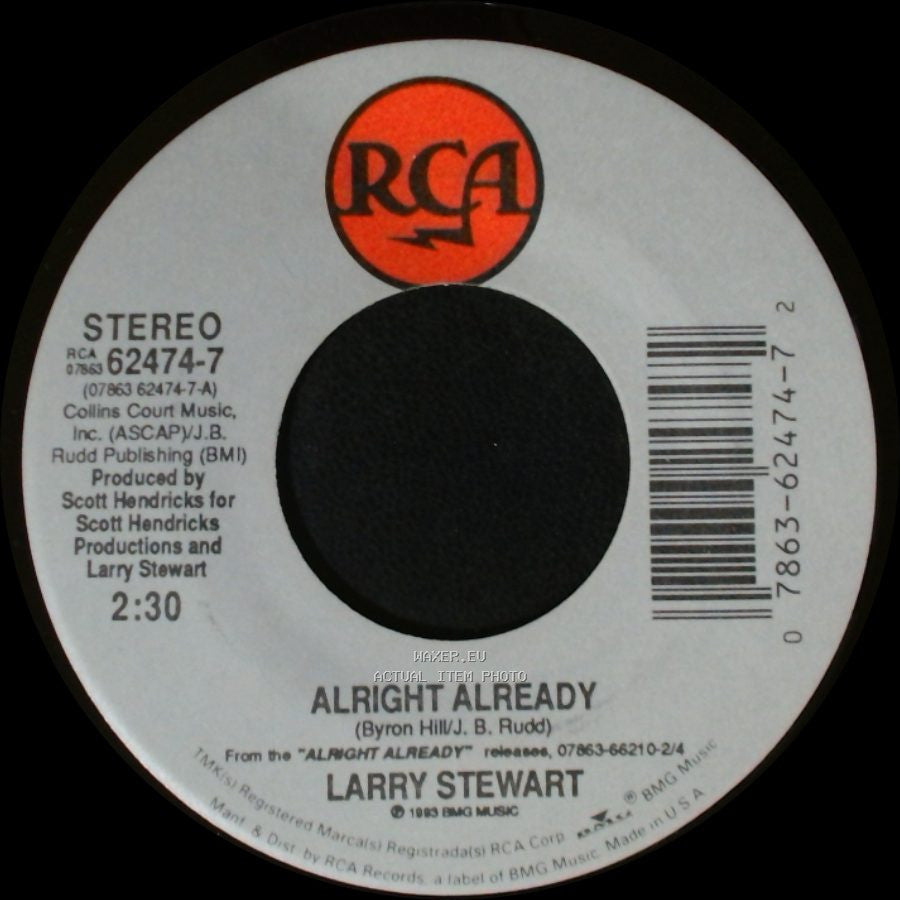 Larry Stewart - The Boy Down The Road / Alright Already side B