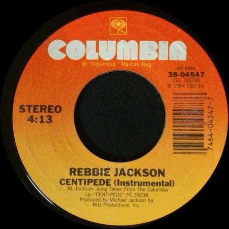 Rebbie Jackson - Centipede (Instrumental) / Centipede side A