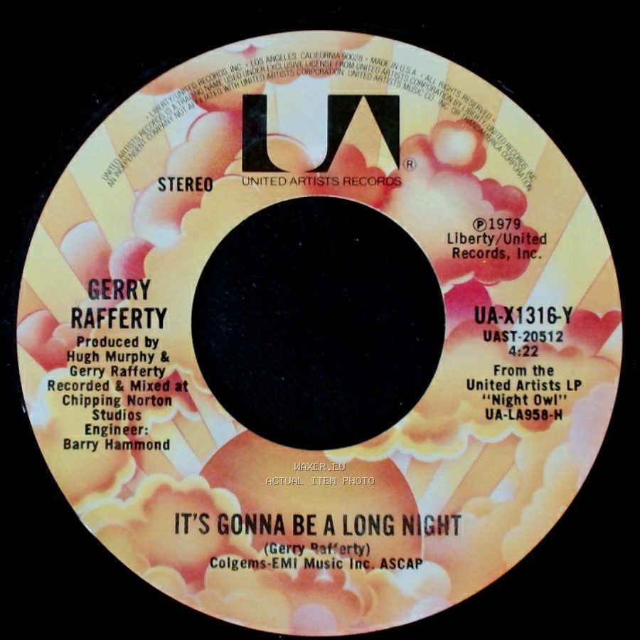 Gerry Rafferty - It's Gonna Be A Long Night / Get It Right Next Time side A