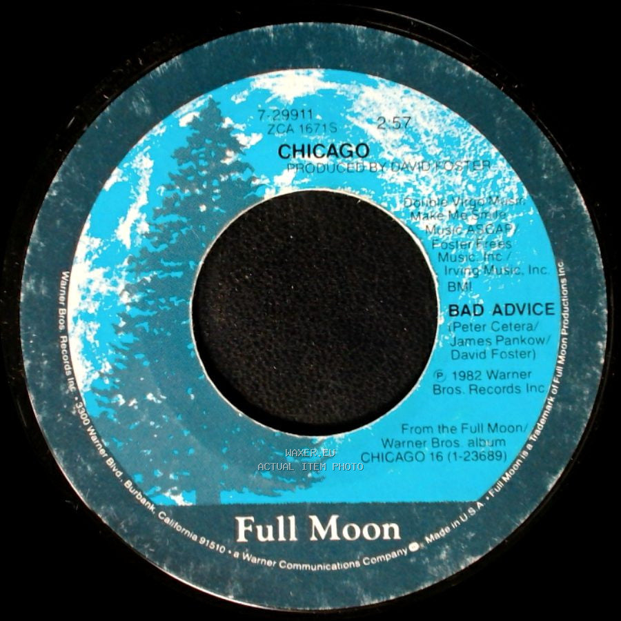 Chicago - Love Me Tomorrow / Bad Advice side B