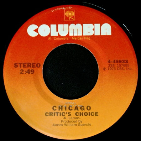 Chicago - Critic's Choice / Just You 'n' Me side A