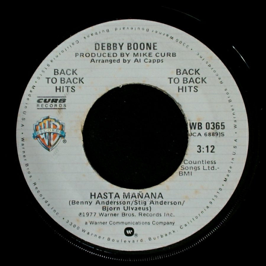 Debby Boone - Hasta Mañana / You Light Up My Life side A