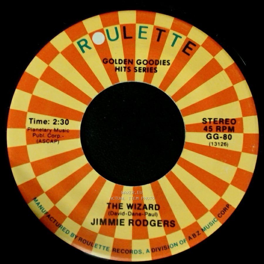 Jimmie Rodgers - The Wizard / Waltzing Matilda side A