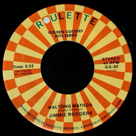 Jimmie Rodgers - The Wizard / Waltzing Matilda side B