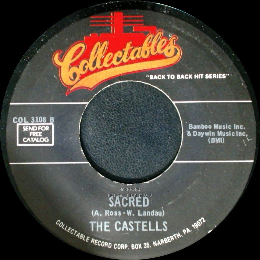 The Castells - So This Is Love / Sacred side B