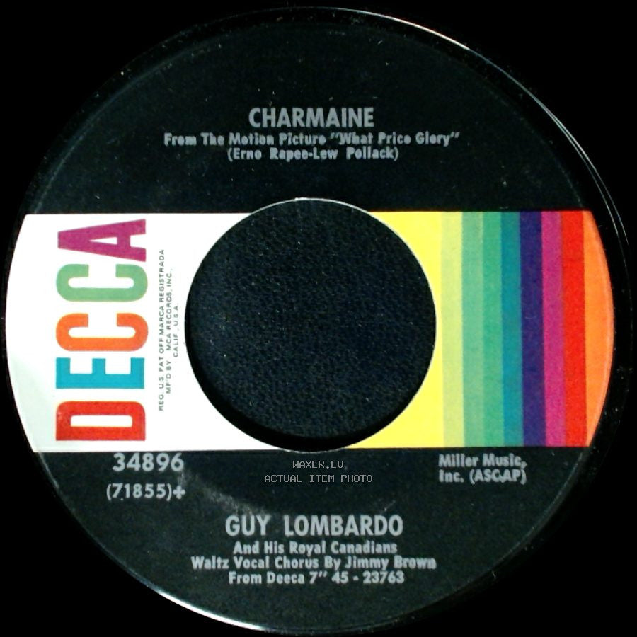 Guy Lombardo And His Royal Canadians / Guy Lombardo - Charmaine / Getting To Know You side A
