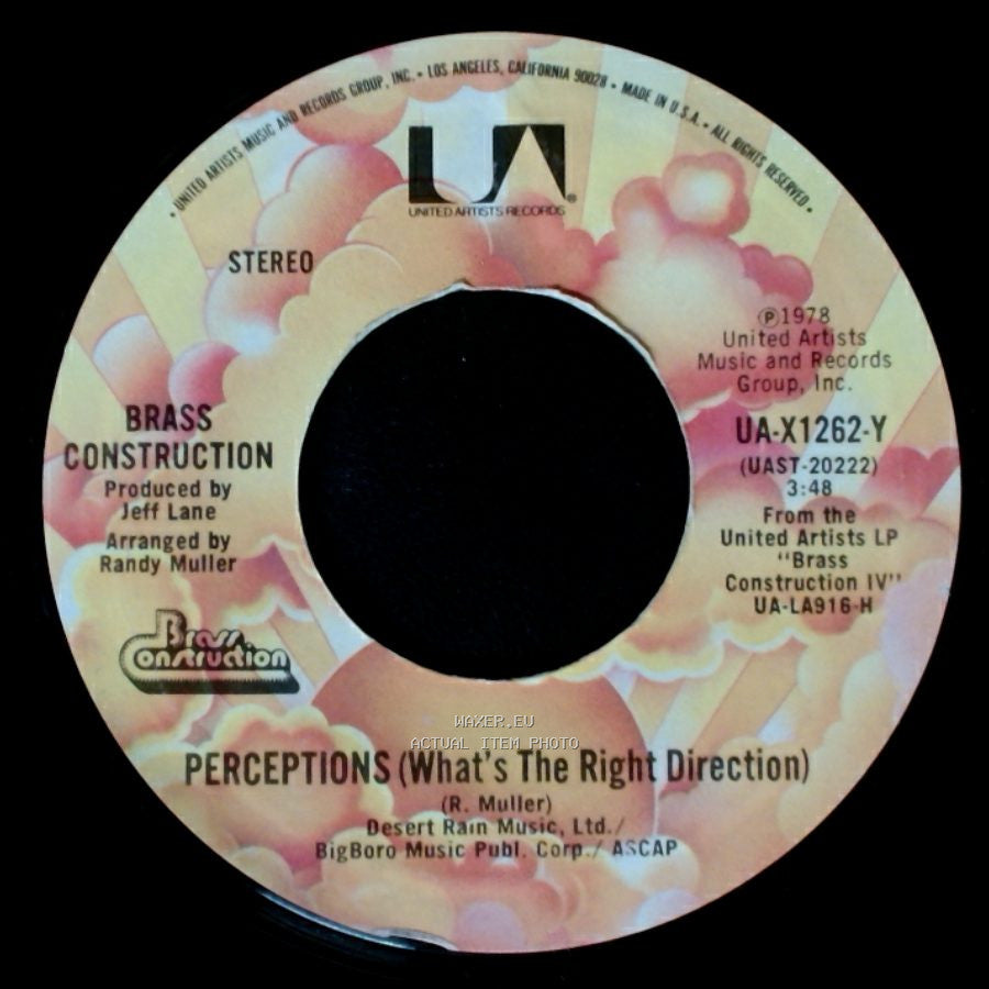 Brass Construction - Get Up / Perceptions (What's The Right Direction) side B
