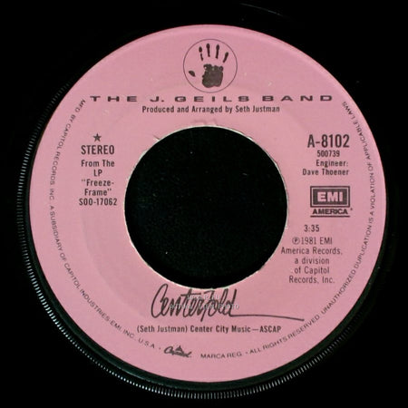The J. Geils Band - Rage In The Cage / Unknown Title B side B