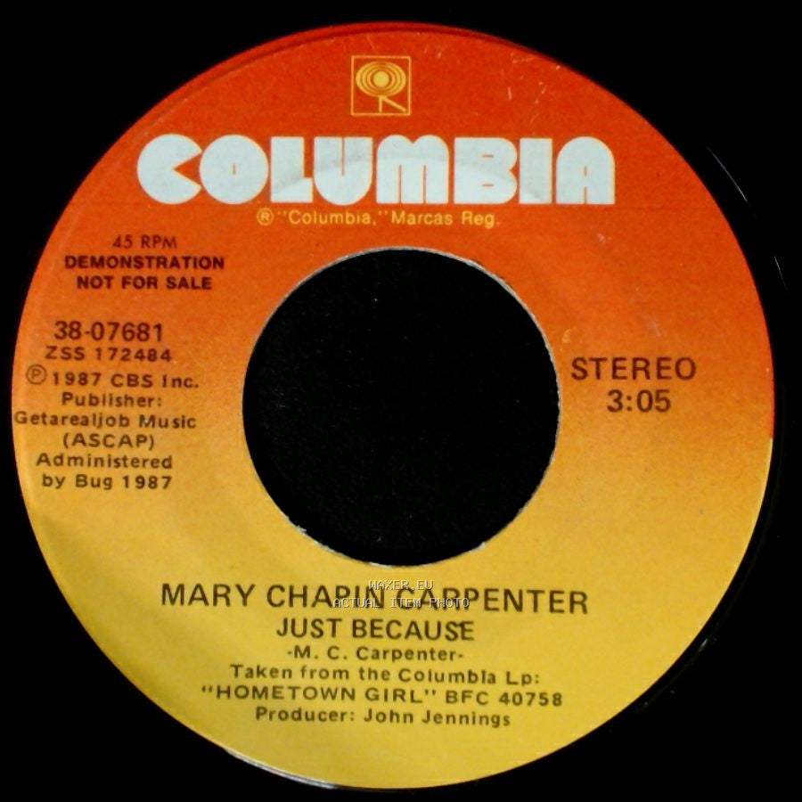 Mary Chapin Carpenter - Just Because / Just Because side A