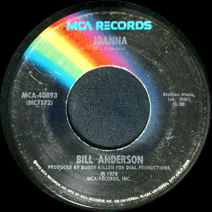 Bill Anderson - Joanna / I Can't Wait Any Longer side A