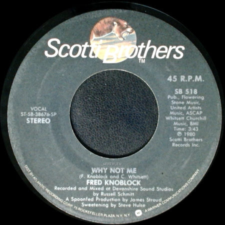 Fred Knoblock - Can I Get A Wish / Why Not Me side B