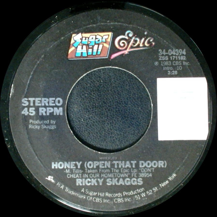 Ricky Skaggs - She's More To Be Pitied / Honey (Open That Door) side B