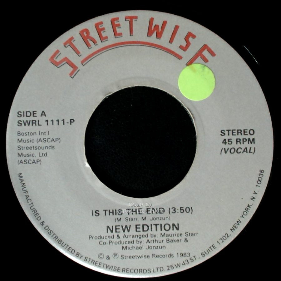 New Edition - Is This The End / Is This The End side B