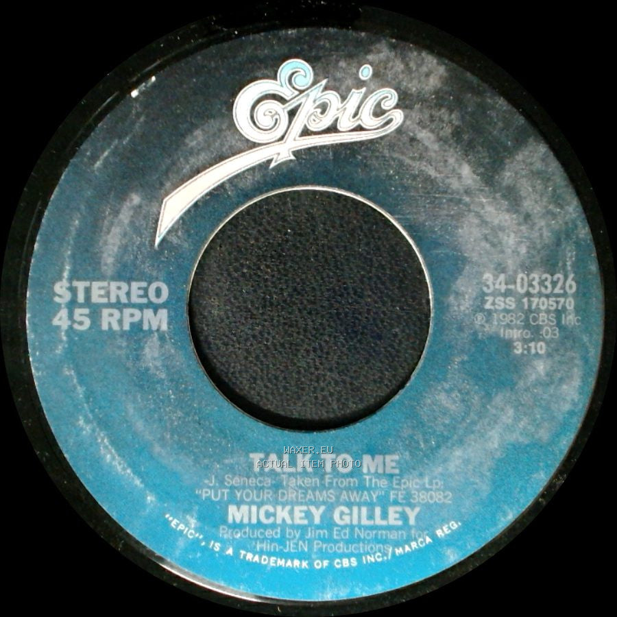 Mickey Gilley - Honky Tonkin' (I Guess I Done Me Some) / Talk To Me side B