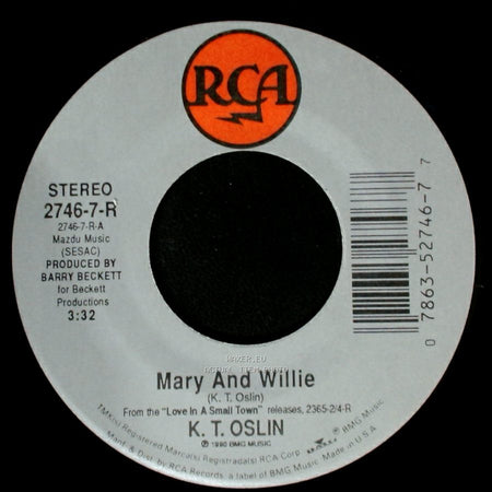 K. T. Oslin - Love Is Strange / Mary And Willie side B