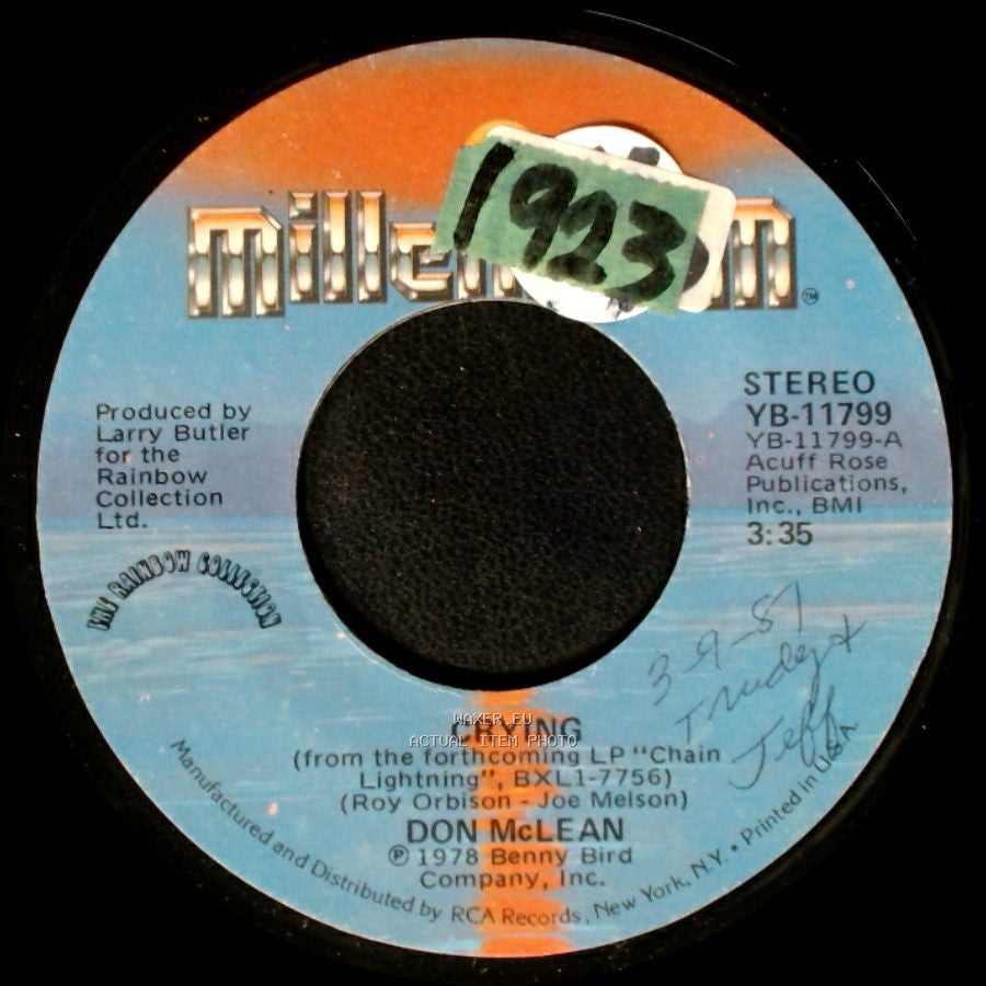 Don Mclean - Crying / Genesis (In The Beginning) side A