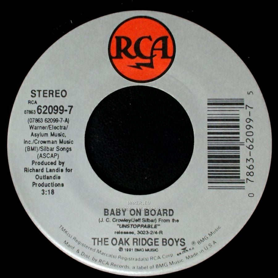 The Oak Ridge Boys - Baby On Board / When It Comes To You side A