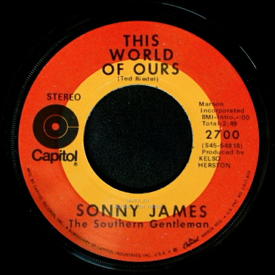 Sonny James - This World Of Ours / It's Just A Matter Of Time side A