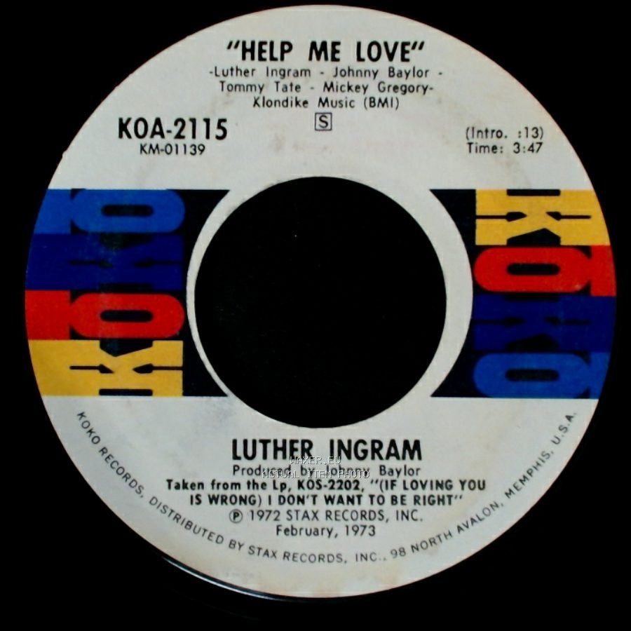 Luther Ingram - Always / Help Me Love side B
