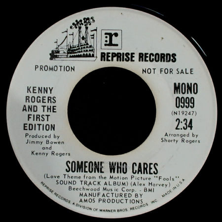 Kenny Rogers And The First Edition - Someone Who Cares / Someone Who Cares side A