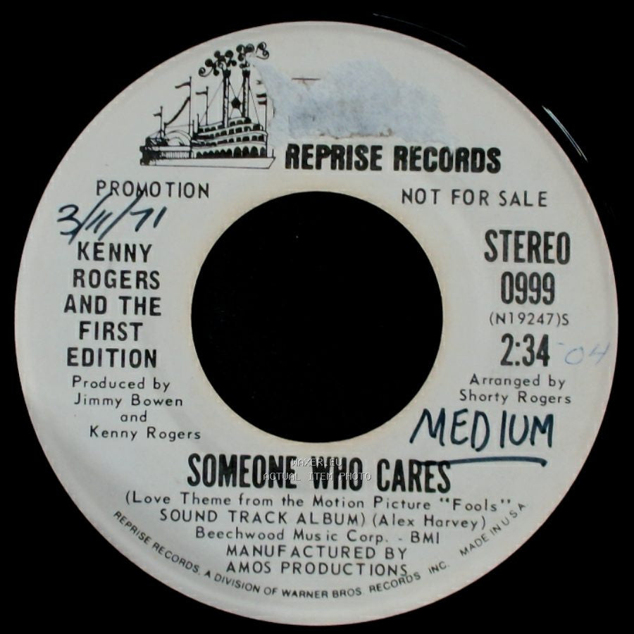 Kenny Rogers And The First Edition - Someone Who Cares / Someone Who Cares side B