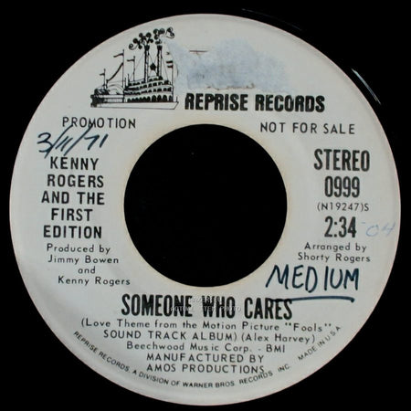 Kenny Rogers And The First Edition - Someone Who Cares / Someone Who Cares side B
