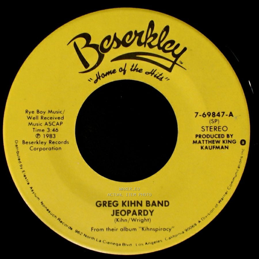 Greg Kihn Band - Jeopardy / Fascination side A
