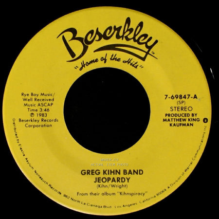 Greg Kihn Band - Jeopardy / Fascination side A
