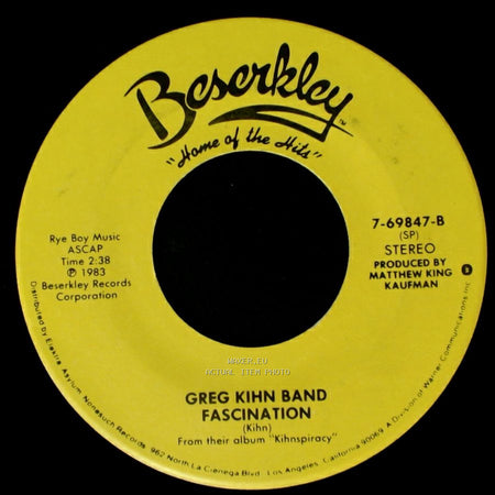 Greg Kihn Band - Jeopardy / Fascination side B