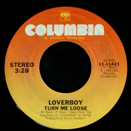 Loverboy - Prissy Prissy / Turn Me Loose side B