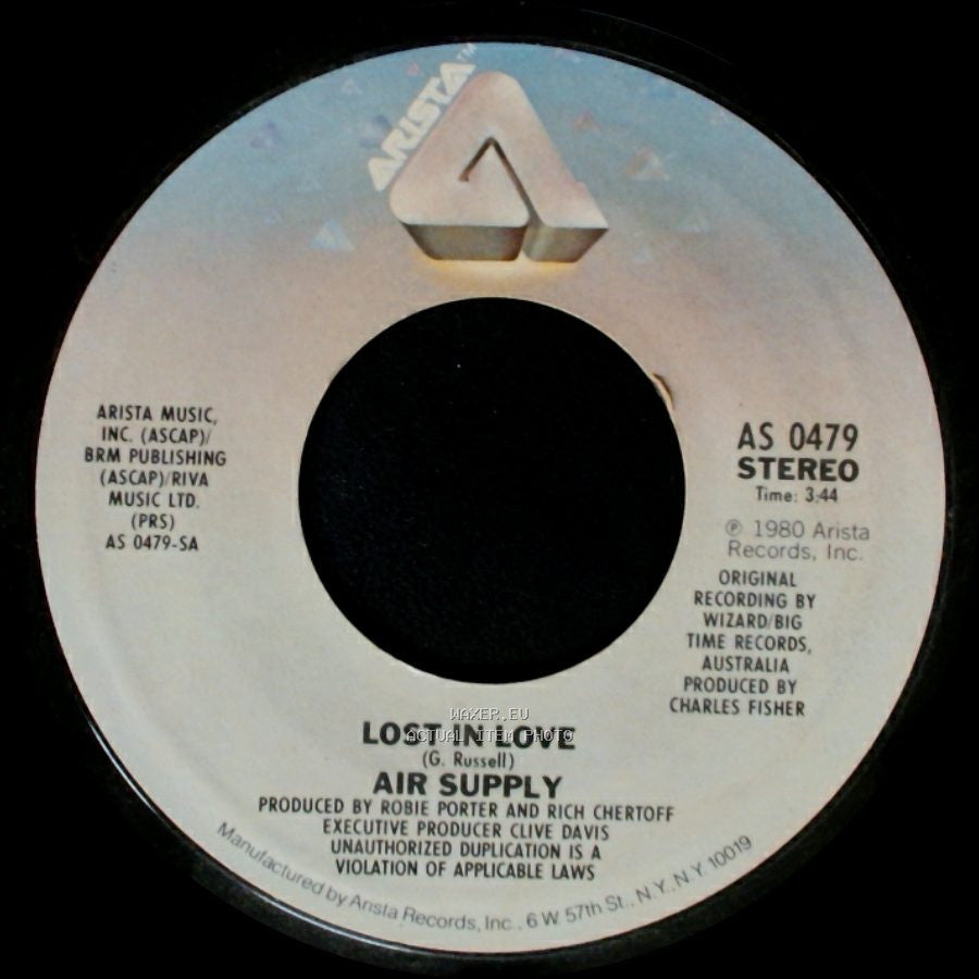Air Supply - Lost In Love / I Don't Want To Lose You side A