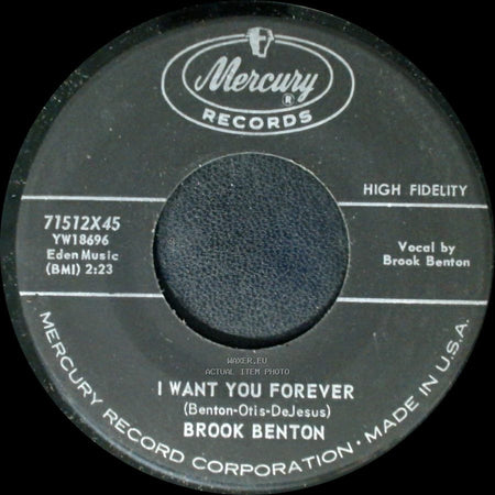 Brook Benton - I Want You Forever / So Many Ways side A