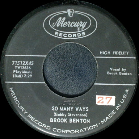 Brook Benton - I Want You Forever / So Many Ways side B