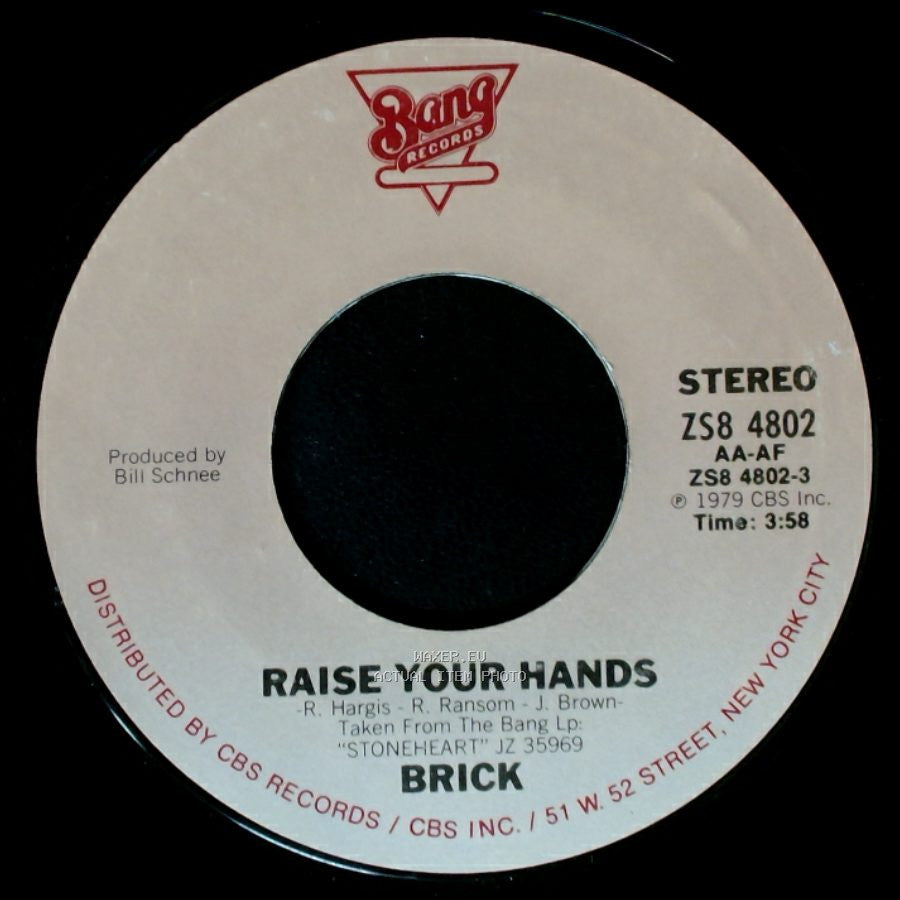 Brick - Life Is What You Make It / Raise Your Hands side B