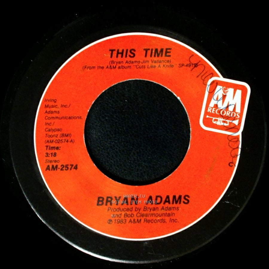 Bryan Adams - Fits Ya Good / This Time side B